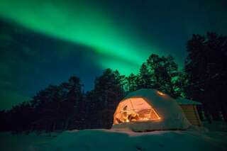 Люкс-шатры Aurora Dome & Glamping Муонио Люкс-шатер - Купол-36