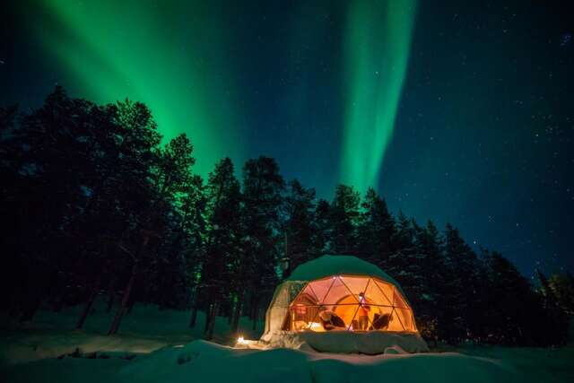 Люкс-шатры Aurora Dome & Glamping Муонио-13